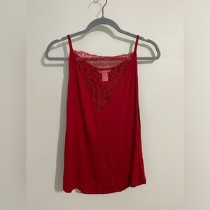 H&M Red Laced Tank Top